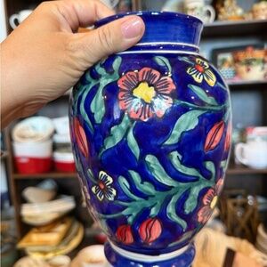Colorful Floral Ceramic Vase